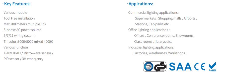 brevet de proiectare LED Linear Trunking Lumina 65 Watt patent design LED Linear Trunking Light 65 Watt